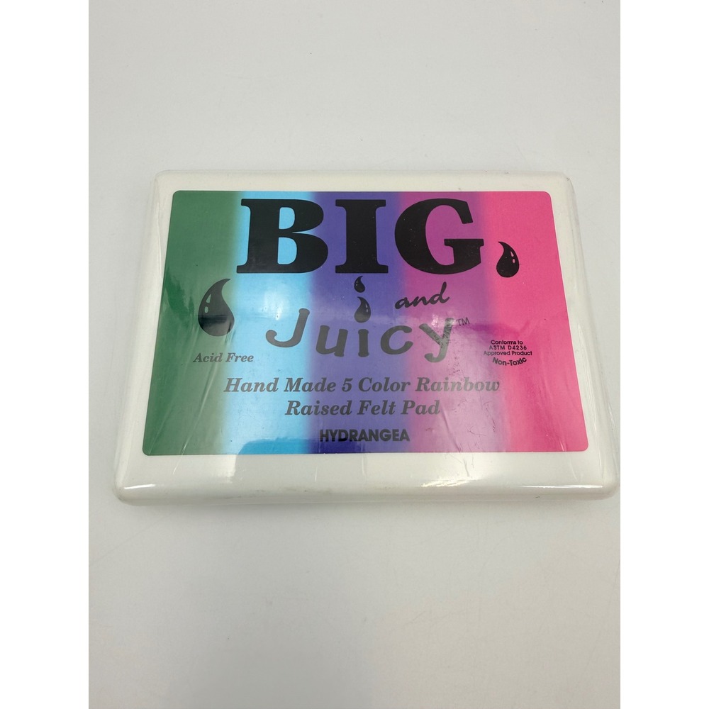 Ranger Big and Juicy Hydrangea 5 Color Rainbow Raised Felt Ink Pad BJP10203 NEW
